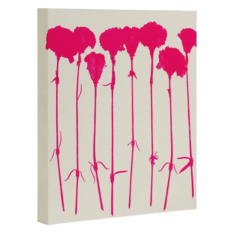 Garima Dhawan Carnations Pink Art Canvas