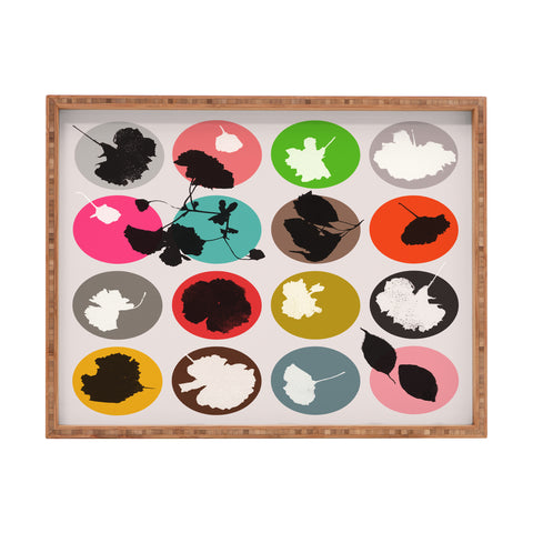 Garima Dhawan cherry blossom 2 Rectangular Tray