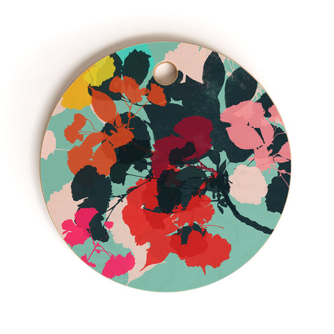 Garima Dhawan cherry blossom 5 Cutting Board Round
