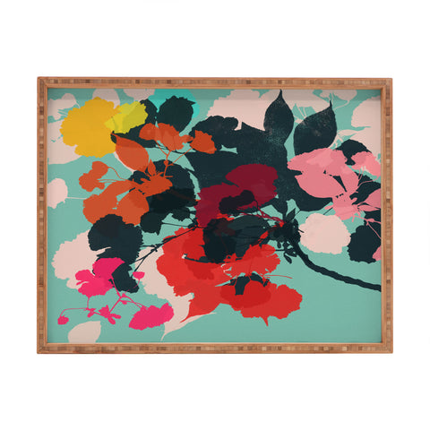 Garima Dhawan cherry blossom 5 Rectangular Tray
