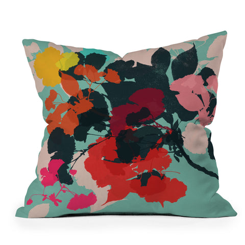 Garima Dhawan cherry blossom 5 Throw Pillow