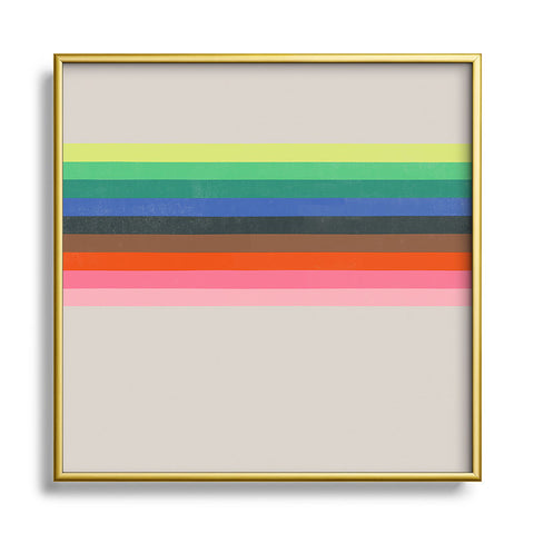 Garima Dhawan colorfields 4 Metal Square Framed Art Print
