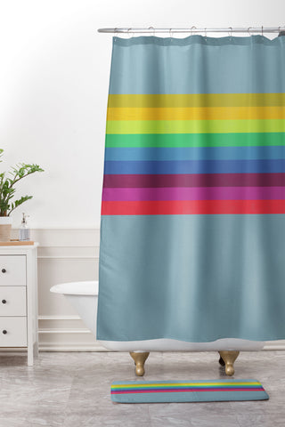 Garima Dhawan colorfields 5 Shower Curtain And Mat