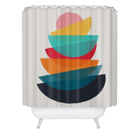 Garima Dhawan colorstack 1 Shower Curtain