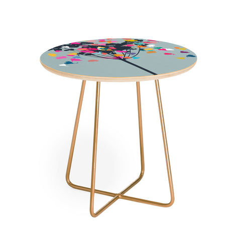 Garima Dhawan cow parsley 2 Round Side Table