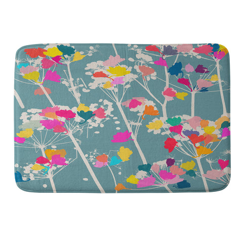 Garima Dhawan cowparsley 1 Memory Foam Bath Mat