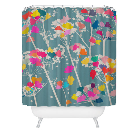 Garima Dhawan cowparsley 1 Shower Curtain