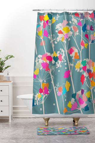 Garima Dhawan cowparsley 1 Shower Curtain And Mat
