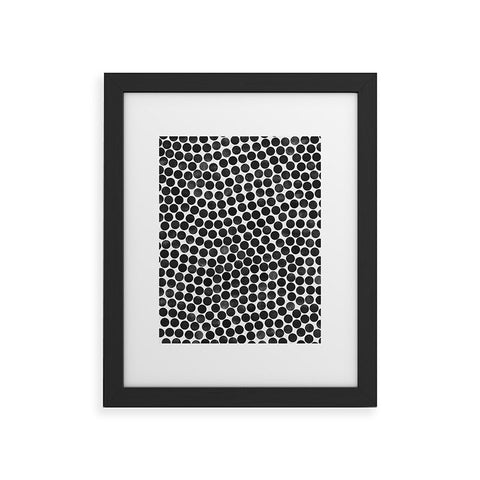 Garima Dhawan dance black Framed Art Print