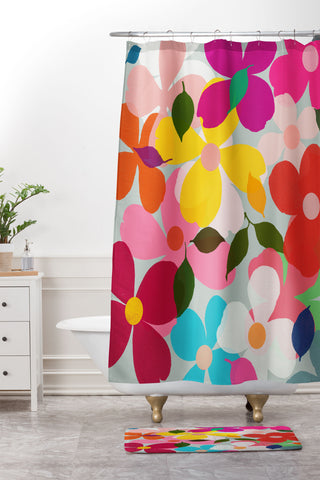 Garima Dhawan dogwood 12 Shower Curtain And Mat