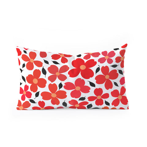 Garima Dhawan dogwood 14 Oblong Throw Pillow