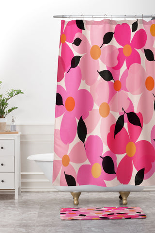 Garima Dhawan dogwood 15 Shower Curtain And Mat