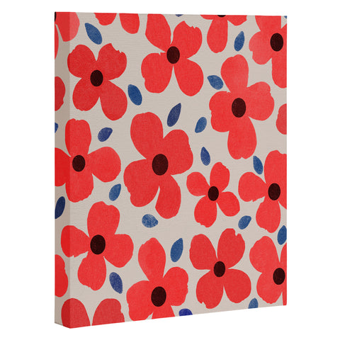 Garima Dhawan Dogwood Red Art Canvas