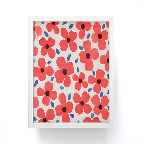 Garima Dhawan Dogwood Red Framed Mini Art Print