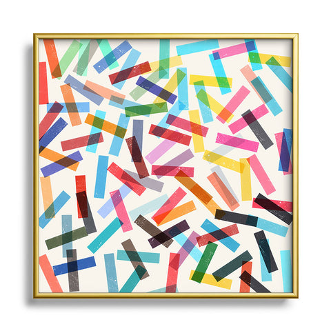 Garima Dhawan Fiesta 2 Metal Square Framed Art Print