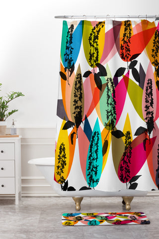 Garima Dhawan flowering 2 Shower Curtain And Mat