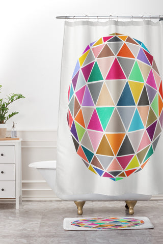 Garima Dhawan Geodesic 1 Shower Curtain And Mat
