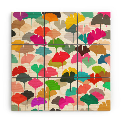 Garima Dhawan gingko 3 Wood Wall Mural
