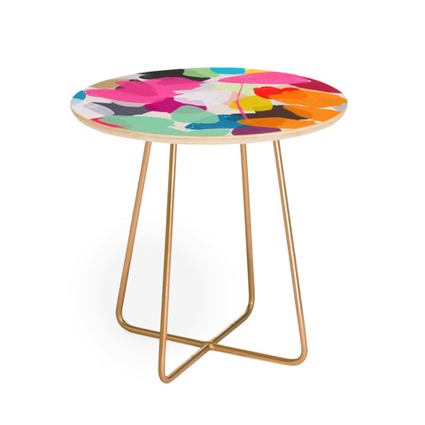 Garima Dhawan golden rain 1 Round Side Table