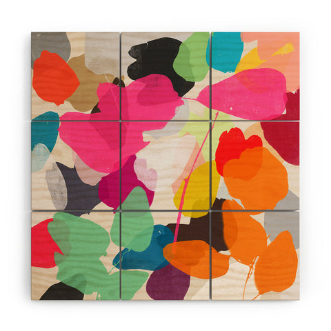 Garima Dhawan golden rain 1 Wood Wall Mural