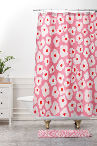 Garima Dhawan hydrangea 1 Shower Curtain And Mat