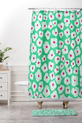 Garima Dhawan hydrangea 3 Shower Curtain And Mat