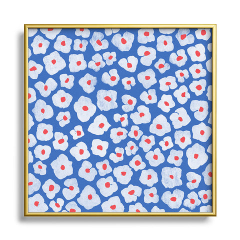 Garima Dhawan hydrangea 4 Metal Square Framed Art Print