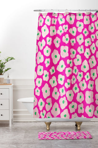 Garima Dhawan hydrangea 6 Shower Curtain And Mat