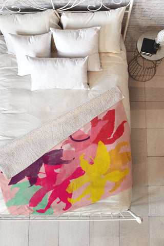 Garima Dhawan lily 10 Fleece Throw Blanket