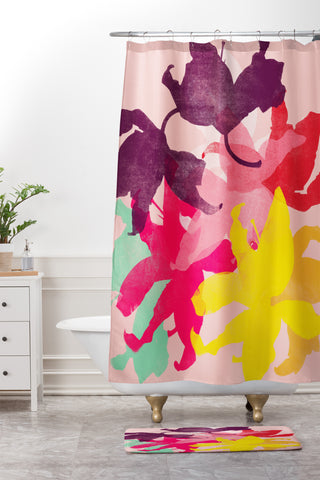 Garima Dhawan lily 10 Shower Curtain And Mat