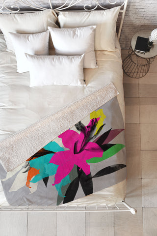 Garima Dhawan lily 12 Fleece Throw Blanket