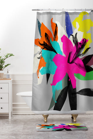 Garima Dhawan lily 12 Shower Curtain And Mat