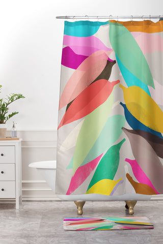 Garima Dhawan lily 35 Shower Curtain And Mat