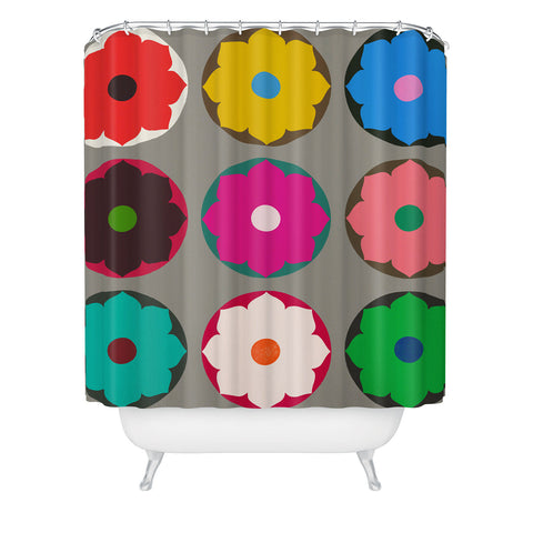 Garima Dhawan lotus 1 Shower Curtain