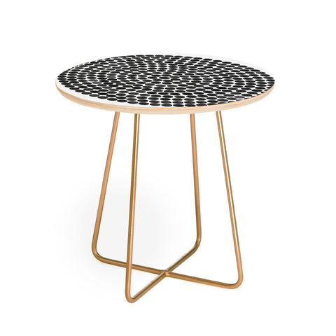 Garima Dhawan mandala black Round Side Table