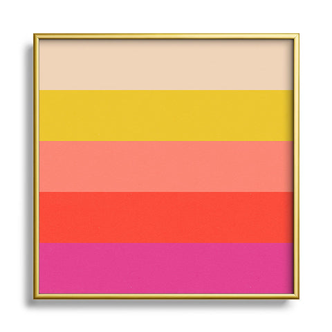 Garima Dhawan mindscape 19 Square Metal Framed Art Print