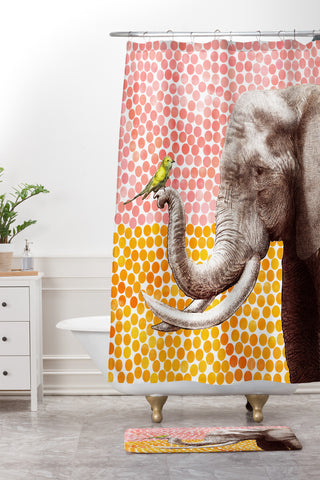 Garima Dhawan New Friends 2 Shower Curtain And Mat