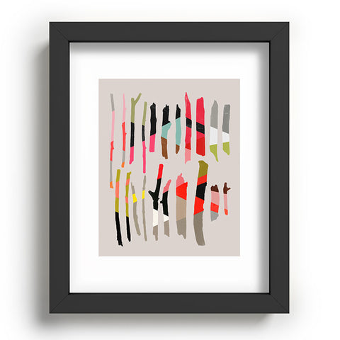 Garima Dhawan Painted Twigs 1 Recessed Framing Rectangle