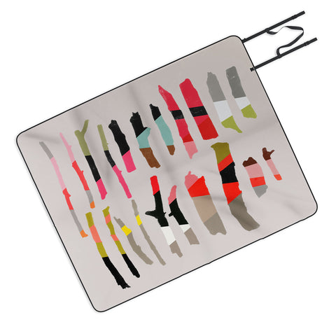 Garima Dhawan Painted Twigs 1 Picnic Blanket