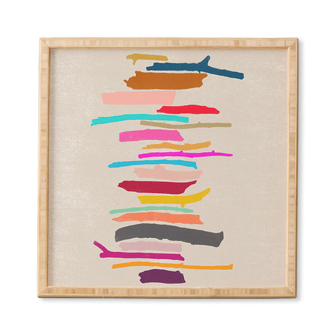 Garima Dhawan painted twigs 3 Framed Wall Art