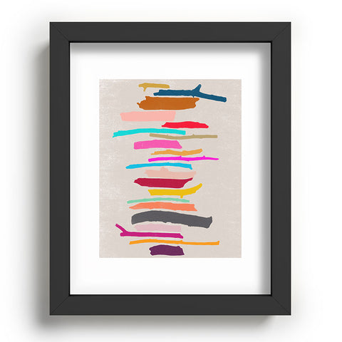 Garima Dhawan painted twigs 3 Recessed Framing Rectangle
