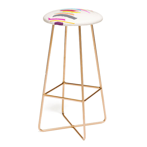 Garima Dhawan painted twigs 3 Bar Stool