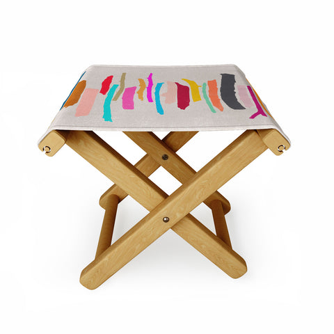 Garima Dhawan painted twigs 3 Folding Stool