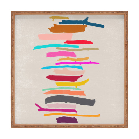 Garima Dhawan painted twigs 3 Square Tray