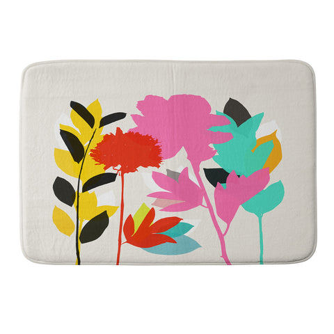 Garima Dhawan peony 1 Memory Foam Bath Mat