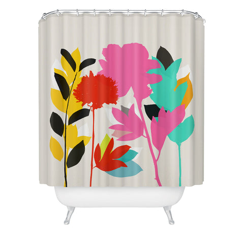 Garima Dhawan peony 1 Shower Curtain