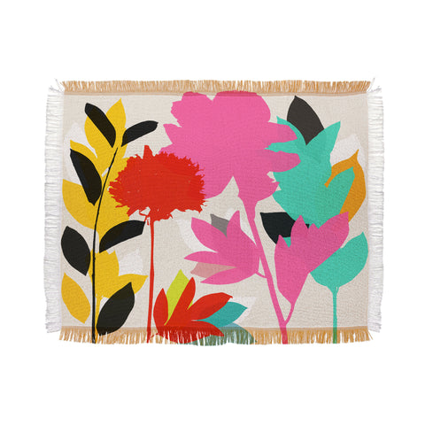 Garima Dhawan peony 1 Throw Blanket