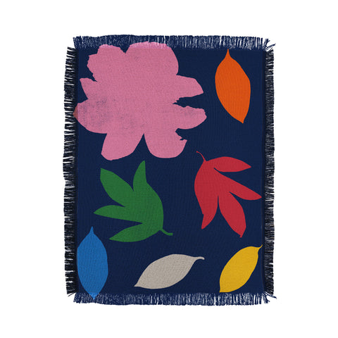 Garima Dhawan peony 4 Throw Blanket
