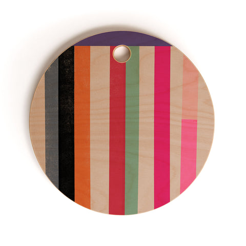 Garima Dhawan quilt study 1 Cutting Board Round