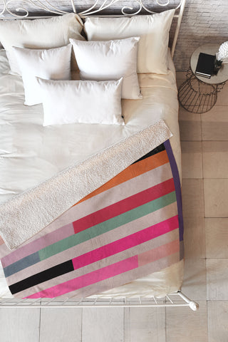 Garima Dhawan quilt study 1 Fleece Throw Blanket